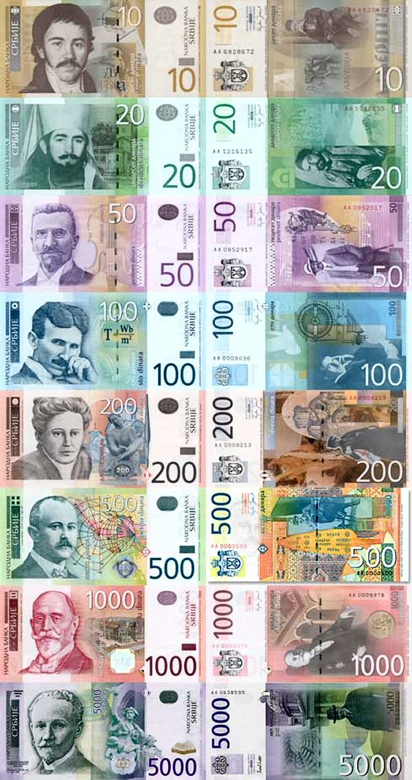 zamjena srpskih dinara 2