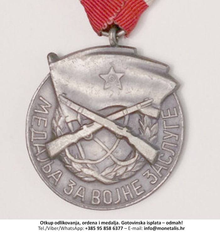 Otkupljujemo odlikovanje Medalja za vojne zasluge  - 095 858 6377